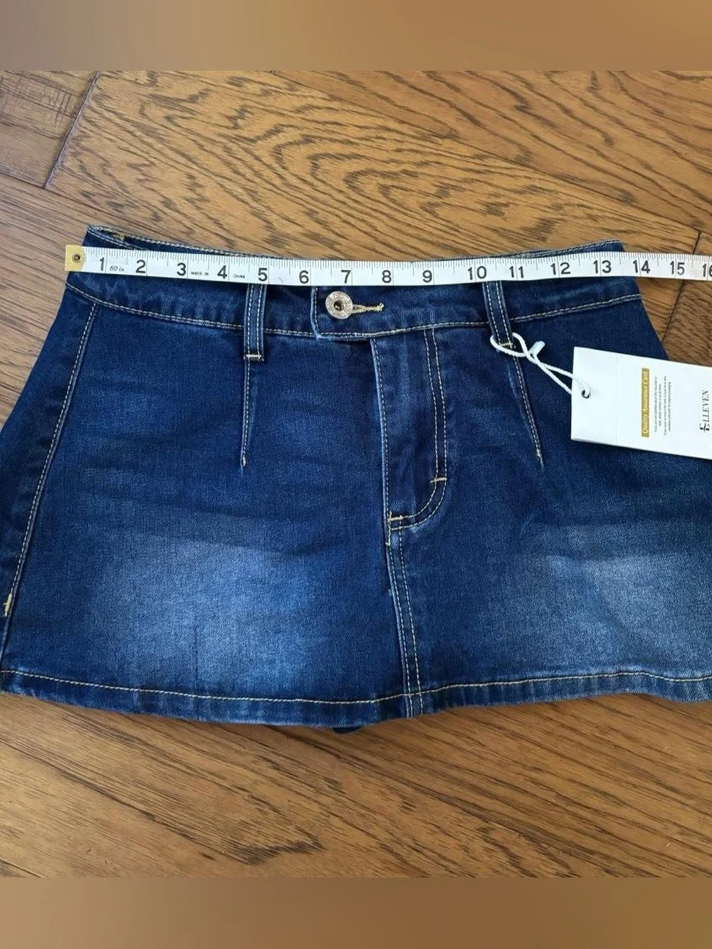 NWT Elleven Y2K inspired Denim Micro Skort.